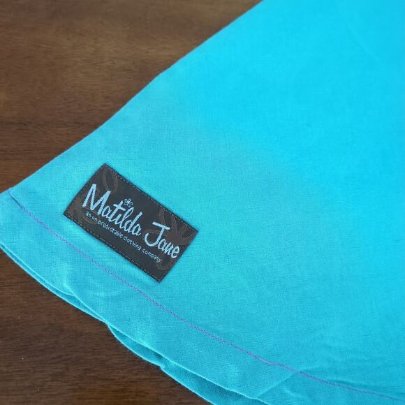 Matilda Jane Paint By Numbers All Wrapped Up Bow Linen Dress size 4 - Picture 8 of 11